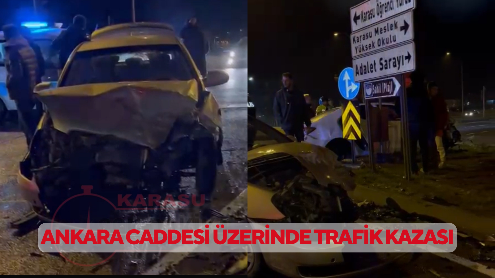Ankara Caddesi Üzerinde Trafik Kazası